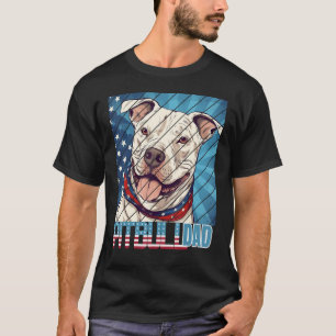 Mannen Pit Bull Pitbul Papa Voor Mannen T-shirt