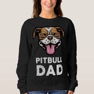 Mannen Pitbull Papa Pittie Pitty Pet Funny Dog Own Trui