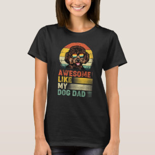 Mannen poedel Geweldige zoals mijn hondenvader T-shirt