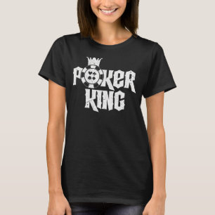 Mannen Poker King Texas Holdem Gambling Pot Kaarte T-shirt