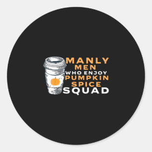 Mannen Pompoen Spice Boyfriend Man Gag Joke PSL Ronde Sticker