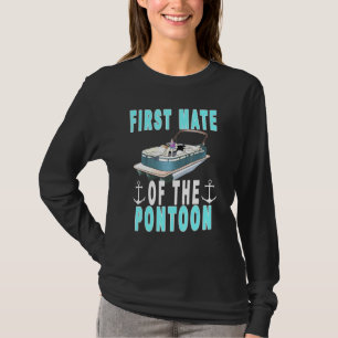 Mannen Pontoon-eerste muts-filmkapitein en eerste T-shirt