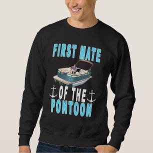 Mannen Pontoon-eerste muts-filmkapitein en eerste Trui