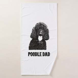 Mannen Poodle Papa - standaardpoelvader Badhanddoek