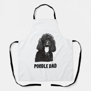 Mannen Poodle Papa - standaardpoelvader Schort