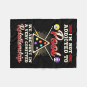 Mannen pool Speler 8 Ball Billiards schietpool Fleece Deken (Voorkant (Horizontaal))