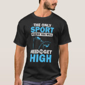Mannen pool Vault atlete pole Jumper Pole vaulting T-shirt (Voorkant)