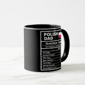 Mannen Poolse pap Nutrition Feit Vaderdag Mok (Voorkant rechts)