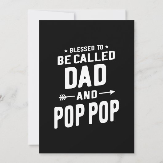 Mannen Pop-Pop vaders genoemd Bedankkaart (Voorkant)