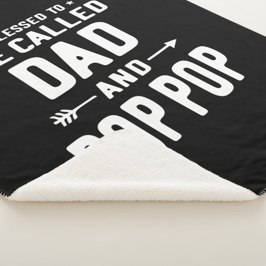 Mannen Pop-Pop vaders genoemd Sherpa Deken (3/4)