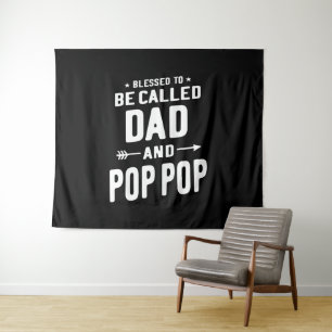 Mannen Pop-Pop vaders genoemd Wandkleed