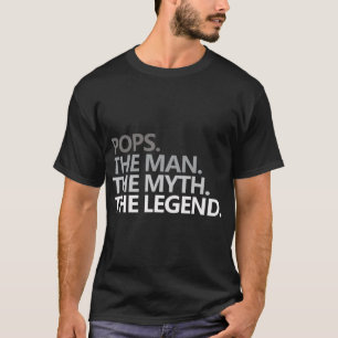 Mannen POPPEN HET MAN DE MYTH DE LEGEND Vaderdag T-shirt