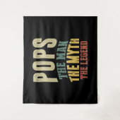 Mannen Poppen Het Man Myth Legend Father Gift Wandkleed (Voorkant)