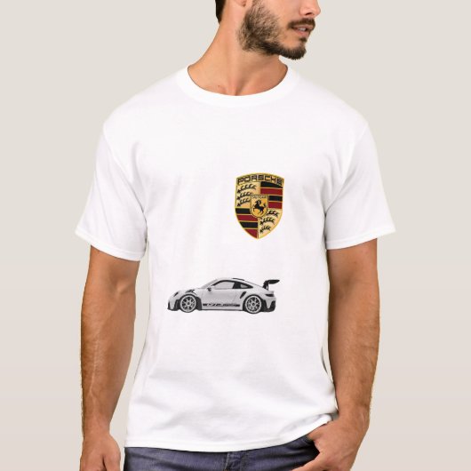 Mannen Porsche T-shirt (Voorkant)