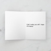 Mannen portemonnee grappige kaart (Binnen)