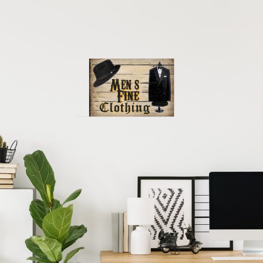 Mannen Poster (Thuiskantoor)