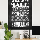 Mannen Poster (Thuiskantoor)