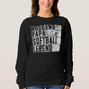 Mannen priester Dag Hoesband Papa Softball Legend Trui