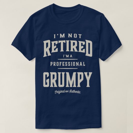 Mannen Professional Grumpy Dad Grandpa Edition T-shirt (Design voorkant)