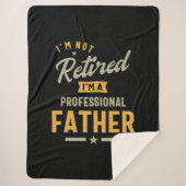Mannen professionele vader in ruste sherpa deken (Voorkant)
