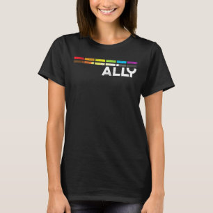 Mannen Proud Ally Bars Equality Lgbetq Gay Beer Vl T-shirt