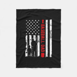 Mannen Proud Baseball, Amerikaanse vlagsport Fleece Deken