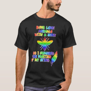 Mannen Proud Gay Boys Pride LGBTQ Gay Bijenteelt R T-shirt
