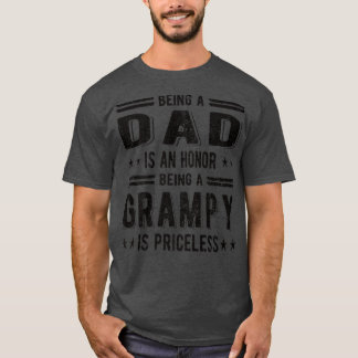 Mannen Proud Grampy Best Grampy Grandpa T-shirt