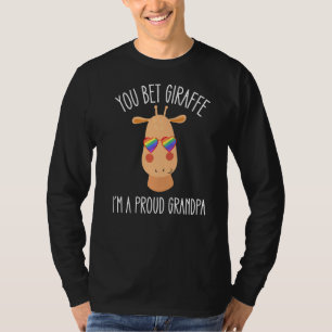 Mannen Proud Grandpa I Love My Gay Grandson Lgbetq T-shirt