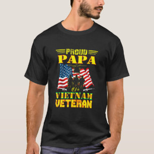 Mannen proud Papa van een Vietnamese veteraan-lege T-shirt