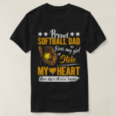 Mannen Proud Softball Pap Cute Softball Pap 5 T-shirt (Design voorkant)