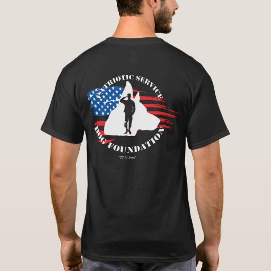 Mannen PSDF T-Shirt (Achterkant)