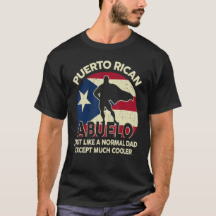 Mannen Puerto Ricaanse Abuelo Puerto Rico Opa Fath T-shirt