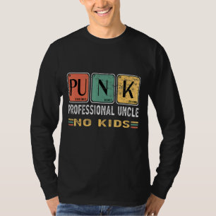 Mannen Punk Professionele Oom Geen Kinderen T-shirt