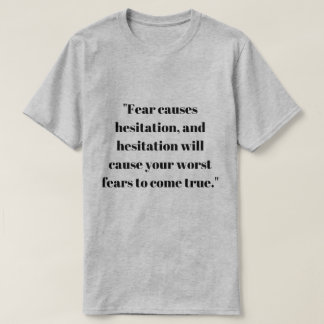 Mannen punt Break angst veroorzaakt aarzeling T-sh T-shirt