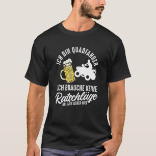 Mannen quad-bike-motorfiets in de motorfiets t-shirt