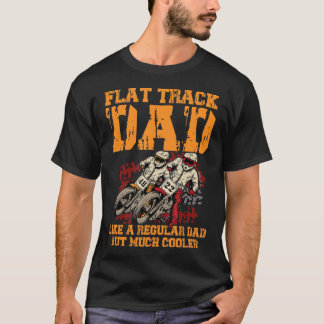 Mannen raceflatbaanontwerp voor een Fla T-shirt