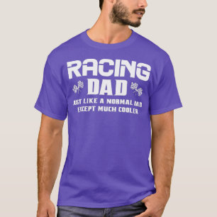 Mannen Racing Dad Dirt Track Racing Racetrack T-shirt