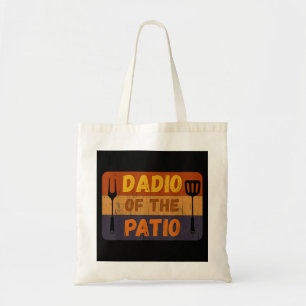 Mannen radio van Patio Grappige stijl grillen F Tote Bag
