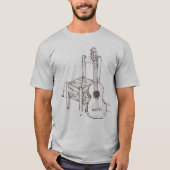 Mannen Raglan Shirt (Voorkant)