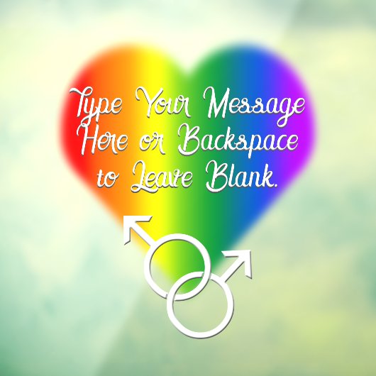 Mannen Rainbow Pride Decal (Vel 3)