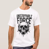 Mannen Raster Unstopable Force Retro  T-shirt (Voorkant)