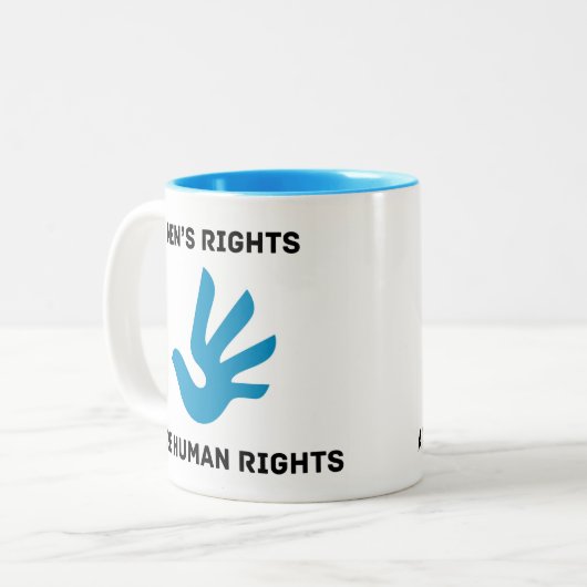 Mannen rechten zijn mok mensenrechten (Voorkant links)