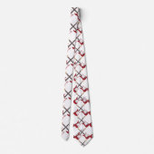 Mannen Red Guitar Necktie Stropdas (Achterkant)