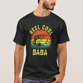 Mannen Reel Cool Baba Vis Vissen Vaderdag T-shirt