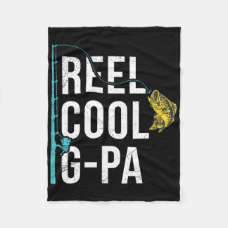 Mannen Reel Cool G-pa Visshirt Funny Opa Vaderdag  Fleece Deken