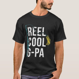Mannen Reel Cool G-pa Visshirt Funny Opa Vaderdag T-shirt