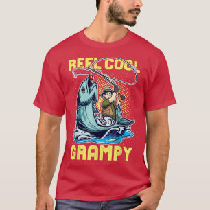 Mannen Reel Cool Grampy Grappig Vissen 873 T-shirt