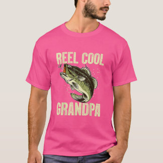 Mannen Reel Cool GrandpaFathers Dag Vist vader T-shirt