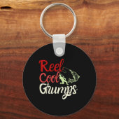 Mannen Reel Cool Grumps  Funny Vist vader Sleutelhanger (Voorkant)